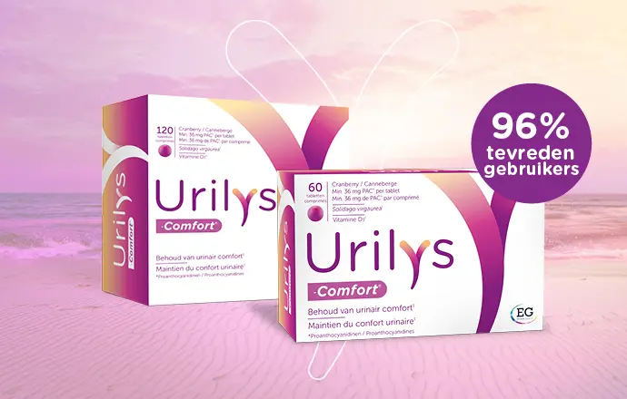 Urilys-Comfort est un complément alimentaire qui aide à maintenir le confort urinaire.