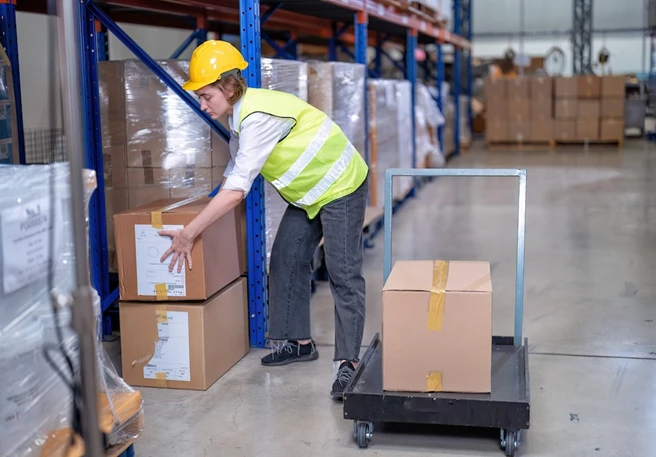 Le port régulier de charges lourdes, par exemple au travail