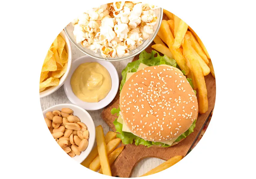 Une alimentation trop peu variée ou malsaine peut entraîner un déséquilibre de la flore intestinale.