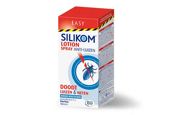 Een traditionele methode die iets langer duurt maar wel doeltreffend is, is de Silikom Lotion of Spray in het haar te laten intrekken.
