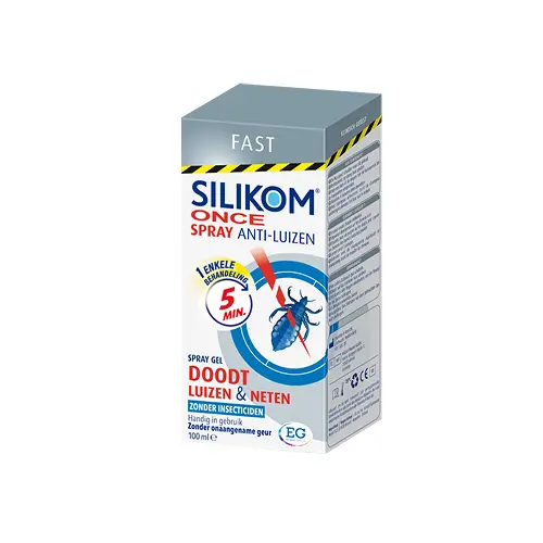 vec le shampooing Silikom Once, vous êtes débarrassé des poux en un seul traitement.