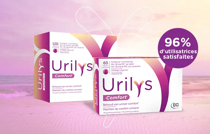 Urilys-Comfort est un complément alimentaire qui aide à maintenir la santé de la vessie et des voies urinaires.