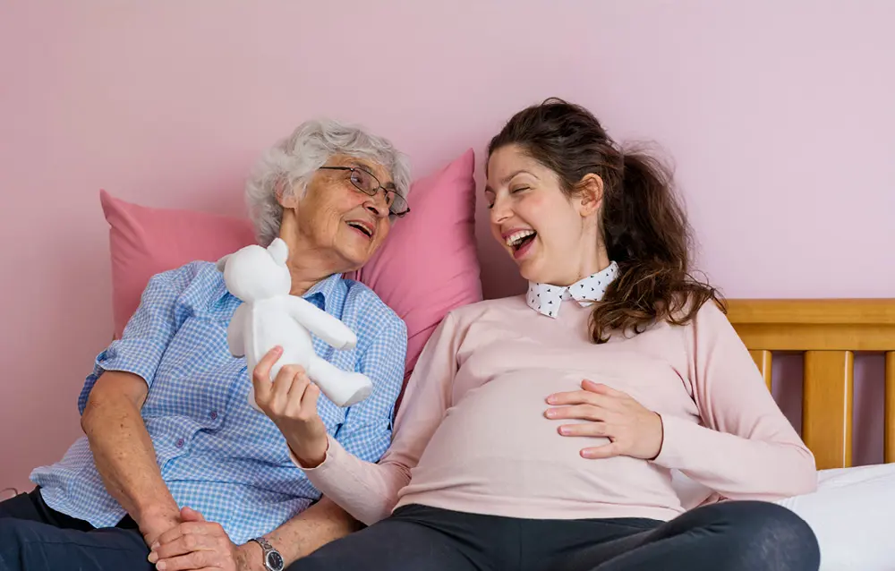 Une femme enceinte ou ménopausée