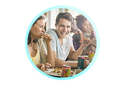 Individuen met slechte eetgewoonten